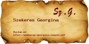 Szekeres Georgina névjegykártya